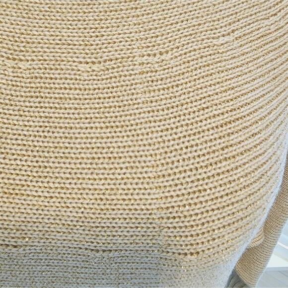 ALICE & OLIVIA GOLD WITH SPARKLE TURTLENECK SWEATER - Picture 4 of 6